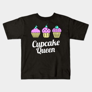 Cupcake Queen | Cute Baking Graphic Kids T-Shirt